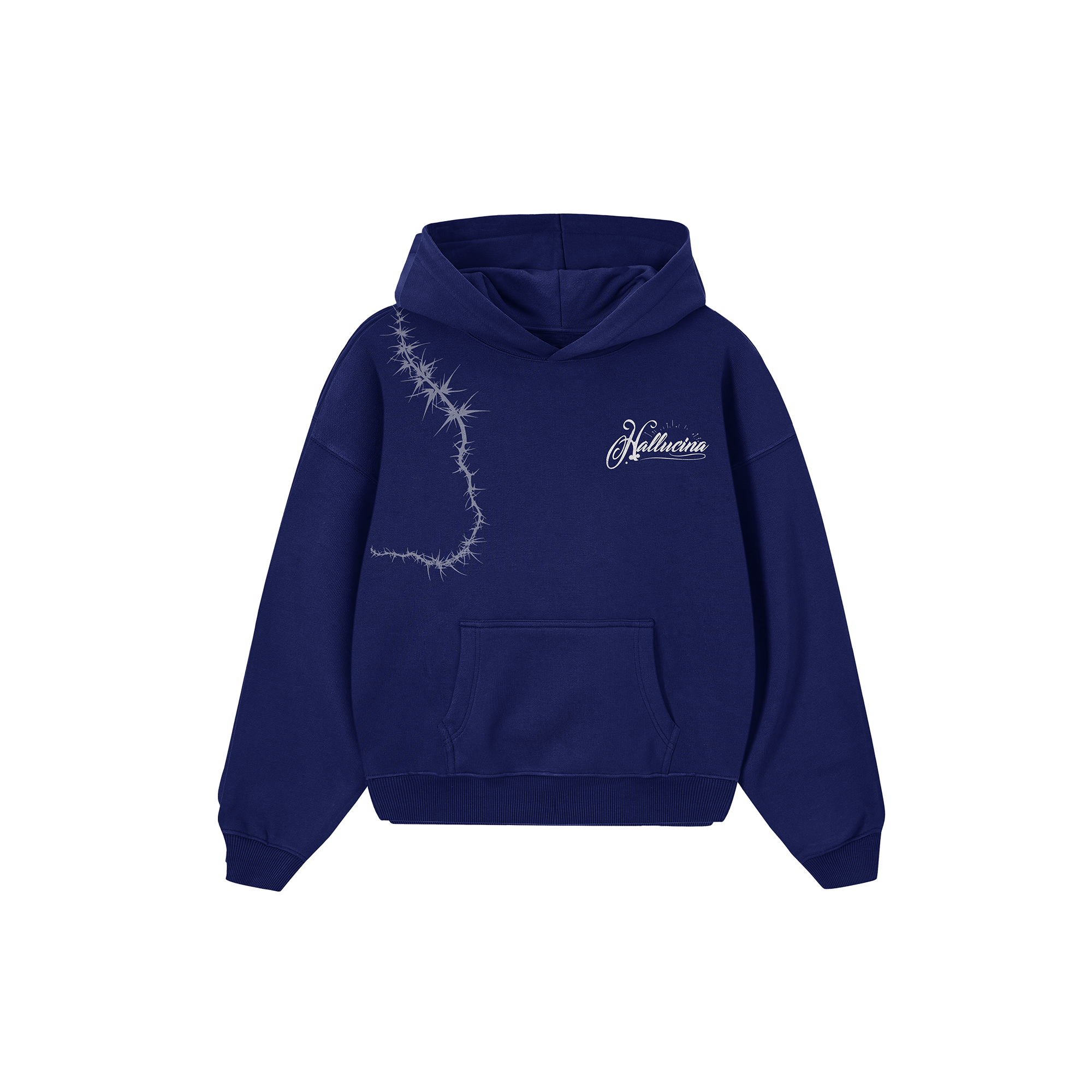NAVY REWIRED HOODIE – Hallucina