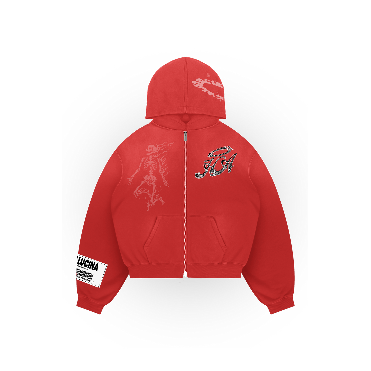 RED SKELLY ZIP