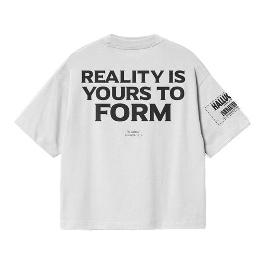 WHITE REALITY T SHIRT