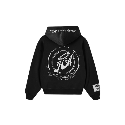 BLACK STAMP HOODIE
