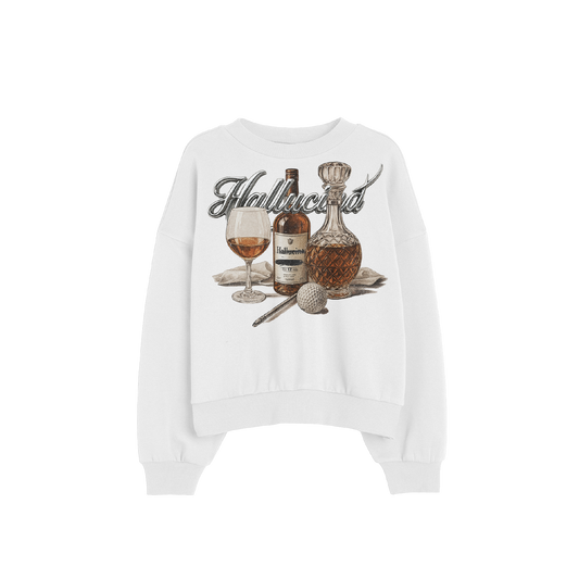 WHITE CHROME CREWNECK