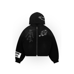 BLACK SKELLY ZIP