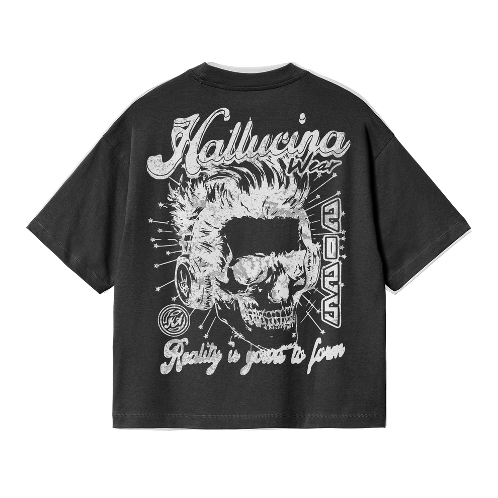 BLACK REWIRED T SHIRT – Hallucina