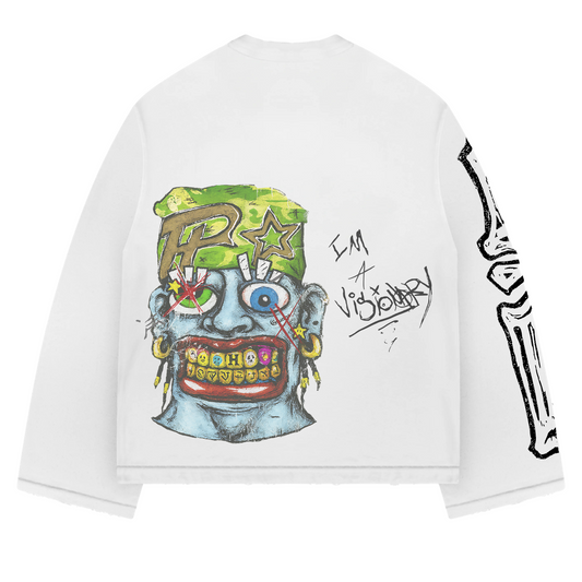WHITE MADNESS LONGSLEEVE