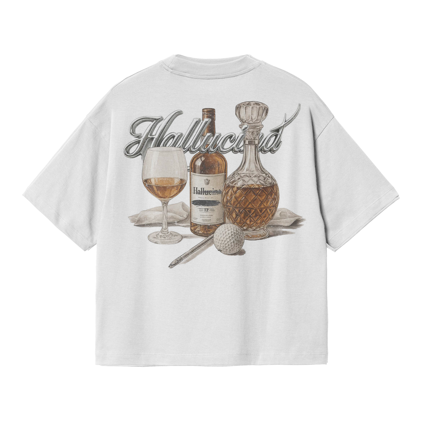 WHITE CHROME BOTTLE T