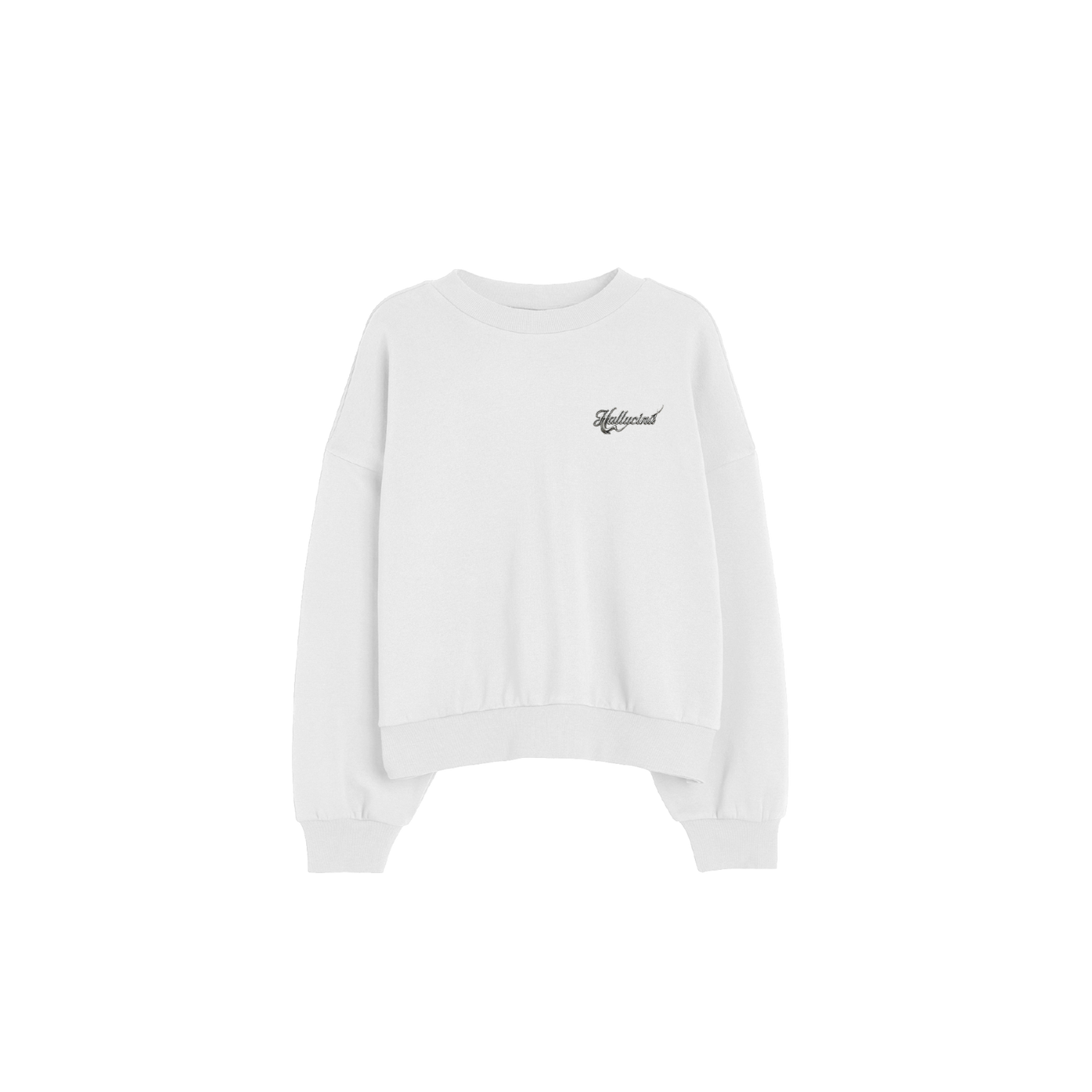 WHITE CHROME CREWNECK