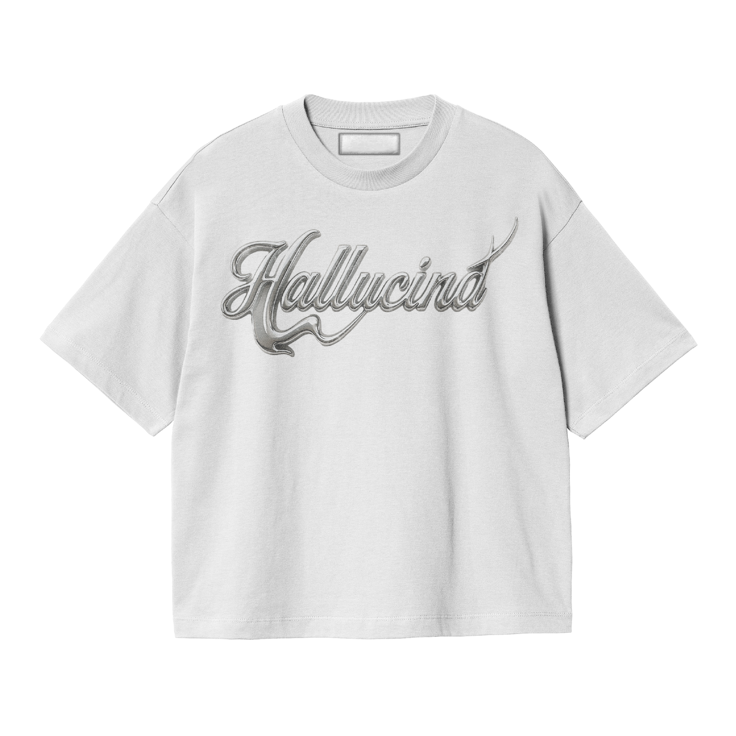 WHITE CHROME TEXT T